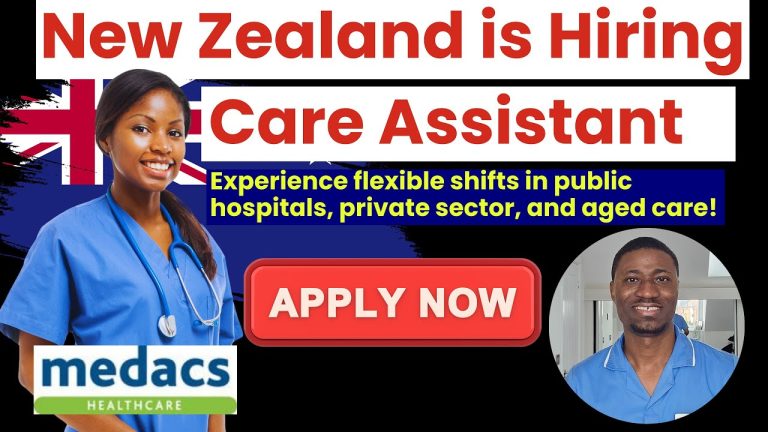 New Zealand healthcare assistant jobs visa sponsorship